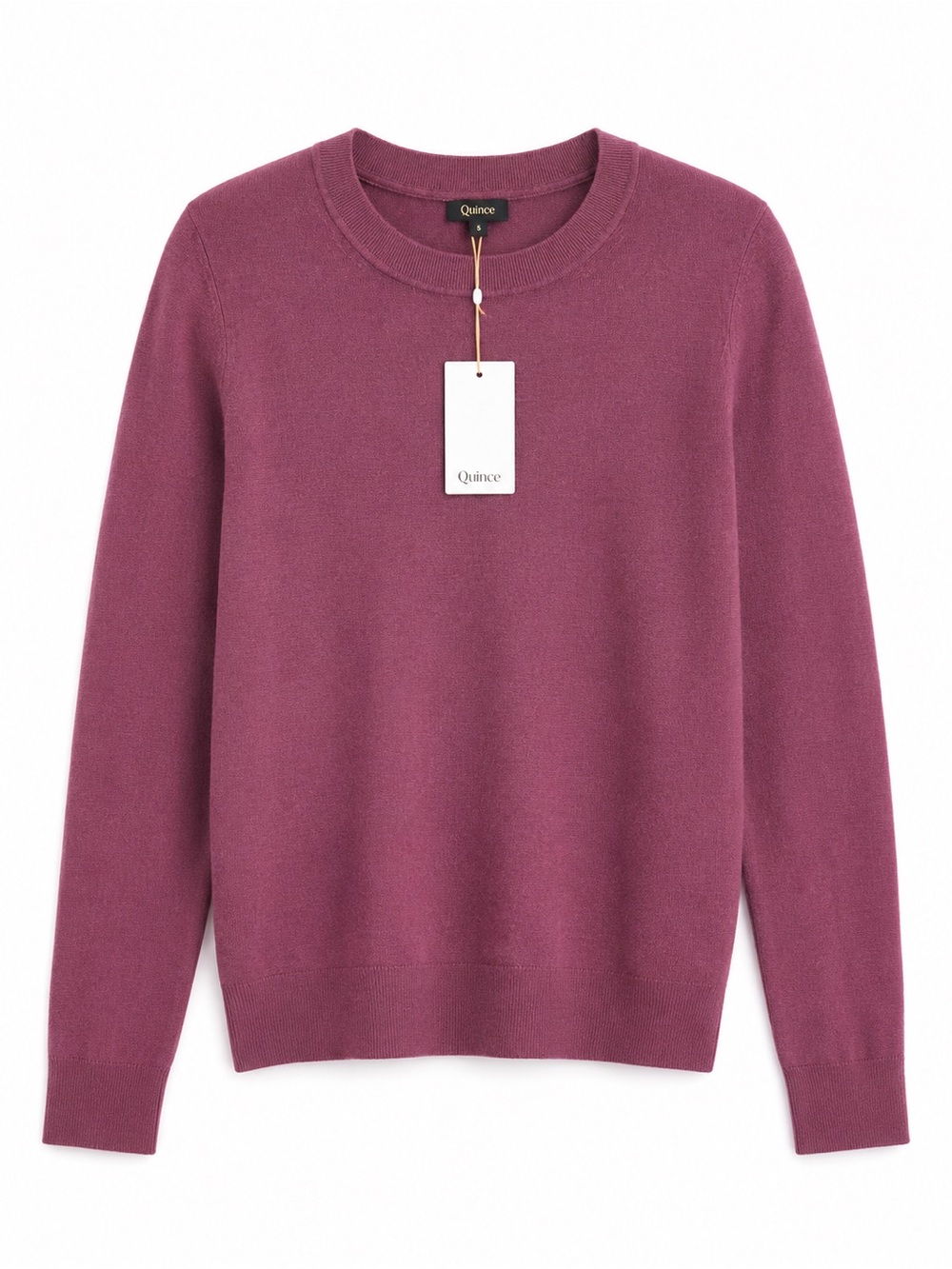 Quince Cashmere blend   Crewneck Sweater in Plum NWT